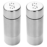 2 Stück Salz Und Pfefferstreuer,Salz Und Pfefferstreuer Klein,Edelstahl Küche Pfeffer Set,Salzstreuer für Streuer Gewürzstreuer,Klein-Salz-Pepper,Salt Salz-Und Zum Salzflasche Tragbar
