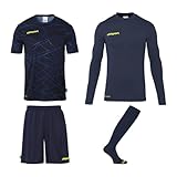 Prediction Torwart Set Torwart Torhüter Fußball-Set aus Shirts, Shorts, Baselayer und Fußballsocken/Stutzen, komplette Torhüterbekleidung/Set für Erwachsene und Jugendliche