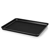 Homikit Ofenblech, Antihaft Karbonstahl Backblech Fettpfanne, Rechteckig Backform für Kochen Backen Servieren, Gesund & Rostschutz, Leicht zu Reinigen, 31,5 cm x 24,5 cm x 2,5 cm