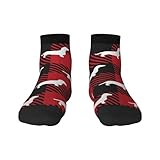 Crew-Socken, Kompressionssocken, legere Sportsocken, 30 cm lang, Unisex, Dackel, Büffelkaro, siehe abbildung, One size