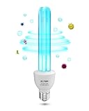 DoRight LED UV Lampe Desin fektion mit Ozon 25W E27 UVC 254nm Keim tötende Lampe Starke Sterili sation und Desin fektion AC220-240V Perfekt für Küche, Schlafzimmer, Wohnzimmer, Büro (1 Stück)