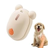 Hundedampfbürste, Dampfbürste für Hunde | Double Combs Dampf -Pflegekammaufladbar,Smart Massage Elektrisches tragbares Schuppenwerkzeug für langhaarige Haustiere Pflegepinsel