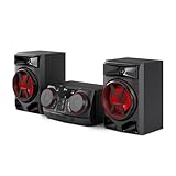 LG CK43N XBOOM, Soundsystem, 300 W, Bluetooth, USB, AUX-Eingang, Synchronisation, Partysteuerung, Equalizer, MP3-Player, leistungsstarkes Audio für Zuhause und Partys, Schwarz