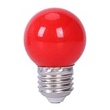 Carerina E27 3W 6 SMD LED Energiesparlampe Globe Light Lampe AC 110-240V, Rot