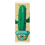 BVNMT Winter-Schals mit Quasten, Kakteen-Druck, modisch, Kaschmir-Gefühl, Damen-Schal, langer Deckenschal, Pashmina-Schal, 200 x 70 x 9 cm