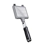 VERDANVERSE Aluminiumlegierung Waffelbäcker Backform Antihaft Waffeleisen Waffelbackform Sandwichmaker Für Elektro und Gasherde Schnelles Backen Komfortabler Griff Bpa Frei