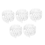 UPKOCH 5 Stück Weißer Dekorationszaun für Feengärten Robuste Kunststoff Staketenzaun Einfassung für Bonsai Pflanzgefäße und Diy Projekte