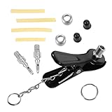 Anneome 1 Set Fahrrad Luftpumpe Fahrrad Inflator Zubehör Fahrrad Ventilhebel Stecker Fahrrad Ventil Adapter Inflatorpumpe Ventilfutter Fahrrad Luftfutter Fahrrad Inflator