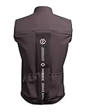 INBIKE Windweste Fahrradweste Herren Damen Sommer Leichte Laufweste Fahrradjacke Reflektierend Ärmellos Winddicht Atmungsaktiv für Fahrrad Rennrad Laufen Sport Wandern Outdoor Braun L