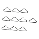 VICASKY 30 Stück Teiliges Verzinkte Trampolin Dreiecksringe aus Witterungsbeständige Rostfreie Trampolin Ersatzteile für Sprungmatten Robustes Trampolinzubehör für Outdoor Sport und