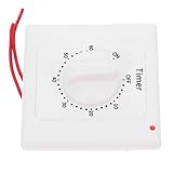 Artibetter Mechanische Zeitschaltuhr 60 Minuten Aufputz mit Countdown Funktion für Licht und Haushaltsgeräte Einfache Installation Energieeffizient Innenbereich