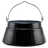 SOUK ONE Ungarischer Gulaschkessel Topf Fischkessel Emaillierter Kessel für Gulasch Topf für Schwenkgrill (Kessel 13l)