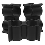 Gatuida 3 Stück Schwarze Nylon Doppelrohrschelle Bootsklemme Rohrverbinder Teiliges für Yacht und Caravan Rohrbefestigung Paddle Clamp Klemmbefestigung