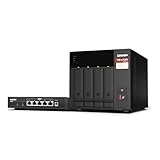 QNAP TS-473A 4-Bay AMD Ryzen Quad-Core 2,5 GbE NAS mit QSW-1105-5T 5-Port 2,5 GbE Unmanaged Switch