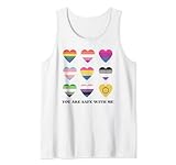 You Are Safe w/ Me Tee LGBT LGBTQ+ Regenbogen Flagge Pride Heart Tank Top