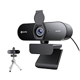N newline 4k Webcam mit 2 Mikros & Metall Stativ, 1080p@60FPS, PDAF Autofokus in 1 Sekunde, Klar Stereo-Sound, Lichtkorrektur, USB Kamera PC für Videokonferenz Windows MacOS Zoom Teams