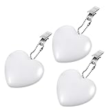 Zerodeko 3 Stck Herzförmiges LED Handtaschenlicht mit Touch Sensor Teiliges Automatischer Sensor Helles Nachtlicht für Damen Tragbares Taschenlicht für Geldbörse und Reisen