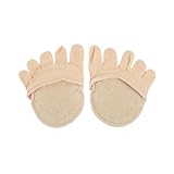 VERDANVERSE 2 Paare Unsichtbare Damen Füßlinge aus Hochwertiger Baumwolle Atmungsaktiv Schweißabsorbierend Rutschfest Halbe Zehensocken für Sommer Geeignet für High Heels und Slingpumps
