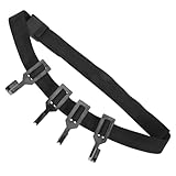 LIOOBO Schwarzer Baumgurt mit Metallhaken Langer Robuster Baumstand strap halter für Jagdausrüstung Rucksack Optik Wetterfeste Aufhängung für Outdoor einsatz