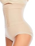 SURE YOU LIKE Taillenformer Shapewear Damen Bauchweg Unterhose Miederslip Miederhose Figurenformend Body Shaper Mit Korsett, Beige, M/L