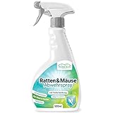 Ratten & Mäuse Abwehrspray 500ml - Rattengift/Mäusegift Alternative aus Zitronenukalytpus zum Ratten & Mäuse vertreiben - Mäuseabwehr & Rattenabwehr für Haus & Garten