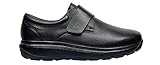 JOYA Edward Black - Herren Halbschuhe mit Klettverschluss aus Premiumleder - 39