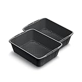 Set : 2 x Gartensieb | Steinsieb mit Einstellbarer Maschengröße (4 oder 10 mm) aus Kunststoff in Schwarz, Maße (LxBxH) 39,4 x 29,4 x 10,8 cm