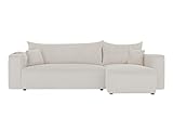 GREKPOL Sofa mit Schlaffunktion 145x248 Sofa 3 Sitzer - Ecksofa mit Schlaffunktion und Bettkasten - Schlafsofa mit Bettkasten - Wohnzimmer Couch