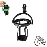 Selbstnivellierender Motorrad-Getränkehalter für alle Fahrzeugtypen, kein Verschütten (schwarz)