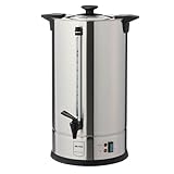 METRO Professional Kaffeemaschine GCM4015, 15 Liter, 100 Tassen, 1650 W, mit Filter, Warmhaltefunktion, Überhitzungsschutz, Füllstandsanzeige, Kühle Außenwand, Deckelverschluss, silber