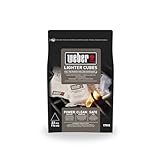 Weber Anzündwürfel (22 Stück), zum Entzünden von Holzkohle & Briketts, einfache Handhabung, ohne Geruchsbildung oder unangenehmen Beigeschmack, umweltverträglich & sicher (17945)