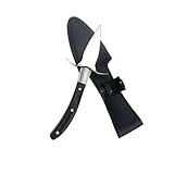 tuwiwol Langlebiges Austernschälmesser mit Holzgriff für Komfort. Austernmesser Shucker. Austern Shucker Werkzeug. Austernöffner Werkzeug, Schwarz