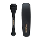 KOI BEAUTY Microneedling Roller 0,5 - Professionelles Bartroller zuhause, Derma Roller für Gesicht, Kopfhaut Haare, Bart & Körper, 540 Titan-Nadeln, Matt Schwarz ﻿﻿﻿﻿