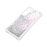 Mikikit Stoßfeste Handyhülle mit Verstärktem Eckenschutz Dekoratives Quicksand Design Kompatibel mit Samsung Plus Schlankes Elegantes Schutzcover für Sicheren Fallschutz