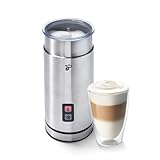 Tchibo elektrischer Milchaufschäumer, Antihaftbeschichtung, warmer und kalter Milchschaum, für Latte Macchiato, Cappuccino, 130 ml, rostfreies Edelstahlgehäuse – INKLUSIVE Kaffeeprobierset GRATIS