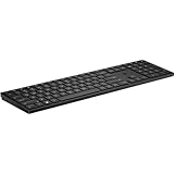 HP 450 Programmierbare Wireless-Tastatur | QWERTZ Layout | USB Dongle | 20 programmierbare Tasten | bis zu 20 Monate Betriebsdauer | 2 x AAA-Batterien inkl. | Schwarz