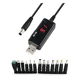 NPXUAMTJ USB Zu DC5.5-Boosterkabel Mit 13 Adaptern. Geringer Energieverbrauch Unterstützung Einer Nachhaltigen Nutzung. PVC Kabel