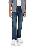 Amazon Essentials Herren Bootcut-Jeans mit gerader Passform, Dunkle Waschung, 30W / 32L