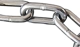 Marwotec Edelstahlkette Rundstahlkette Kette Edelstahl DIN763 Gliederkette Eisenkette Schweißkette Edelstahl Werkstoff 1.4401Materialstärke 3mm - 5mm wählbare Länge 5-30 Meter (5mm, 5.0, Meter)