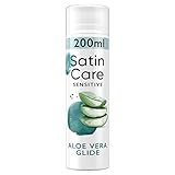 Satin Care Intimpflege Rasiergel Damen (200 ml), Gel Aloe Vera, Geschenk für Frauen