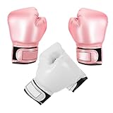 HOODANCOS 2 Paare Boxhandschuhe Sparringshandschuhe mit Weichem für Training Kickboxen Jungen Mädchen Ab Kleinkindalter Modisch Perlmuttfarben Bequem und Vielseitig Einsetzbar