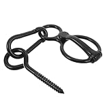 VICASKY Edelstahl Anbindering für Pferde mit Rückziehsicherung Stallzubehör und Befestigungsschelle für Pferdeanhänger und Putzboxen