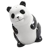 MOKKHNB Keramik Gewürzstreuer Satz Panda Klein Salz und Pfefferbehälter Dicht Verschlossen Bruchfest für Haushalt und Outdoor Grillen