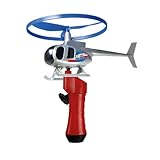 GÜNTHER FLUGSPIELE 1679 - Hubschrauber Sky Police, ca. Ø 12,5 cm, Fliegender Polizei Helikopter mit Schnellstartgriff, für Kinder ab 4 Jahren