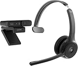 Cisco Paket – Headset 721, Wireless-Single-On-Ear-Bluetooth-Kopfhörer mit Webex Taste zusammen Desk Camera 1080p, EIN Jahr Garantie mit beschränkter Haftung (BUN-721+CAMD-C-WW)