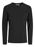 JACK & JONES Male Langarm-T-Shirt Einfarbig Rundhals Langarm-T-Shirt
