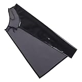 FIXOSHEE Schwarze Pu lederschürze Wasser Ölbeständig für Männer und Frauen Verstellbar Robuste Arbeitsschürze für Küche Kochen Reinigung Metzger Friseur Langlebiger Schutz bei