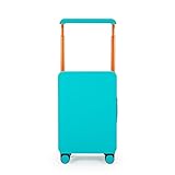 VALCLA Reisekoffer Koffer Breiter Trolley-Koffer Bordkoffer Universal-Rollen Geräuschloser Koffer Geeignet for Geschäftsreisen Und Reisen Weichschalenkoffer(Blue,20in)