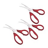 Cabilock 3St Grillschere Küchenschere Hummerschere Schere schwere Ausführung Schere für Meeresfrüchte Geflügelschere Truthahnschere kitchen scissors grillzange scherenzange Edelstahlschere