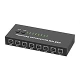 kekaa Synchroner USB-K/M-Controller 8-Port-KVM-Switch Mehrere Computer Teilen Sich 1 Satz Maus und Tastatur